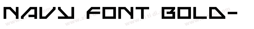 Navy Font Bold字体转换